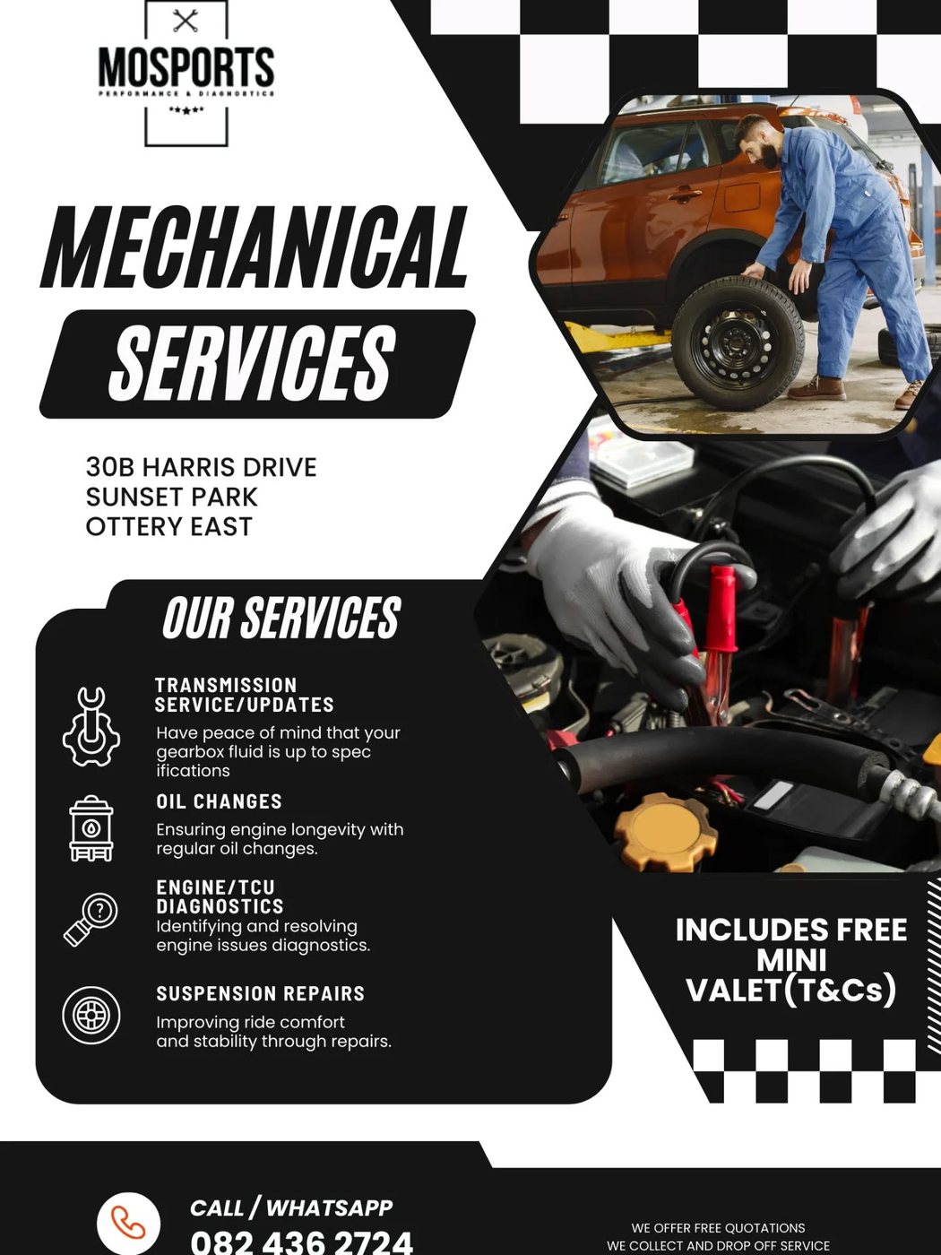 MOSPORTS mechanical services artwork